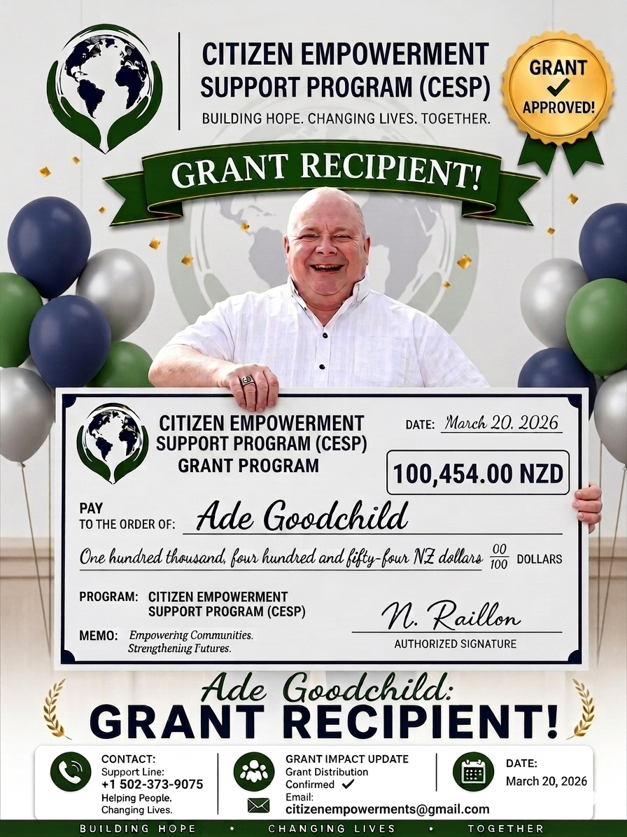 Ade Goodchild — financial help and citizen support recipient